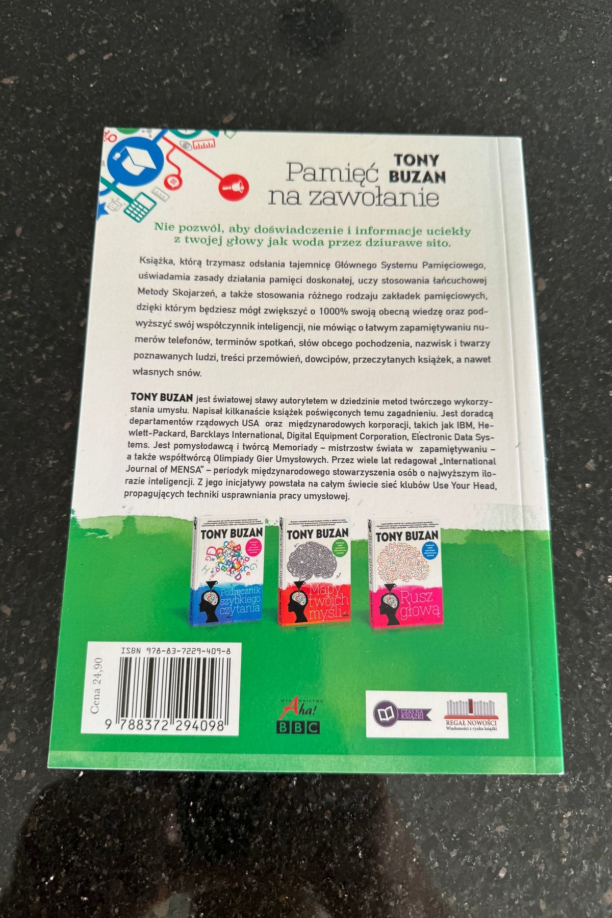 Tony Buzan - Pamiec Na Zawolanie - Polish Book