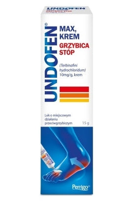 Undofen Max Krem Grzybica Stóp 15g – Undofen Max Cream Athlete's Foot Fungal Treatment 15g