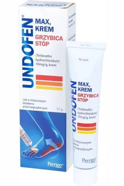 Undofen Max Krem Grzybica Stóp 15g – Undofen Max Cream Athlete's Foot Fungal Treatment 15g