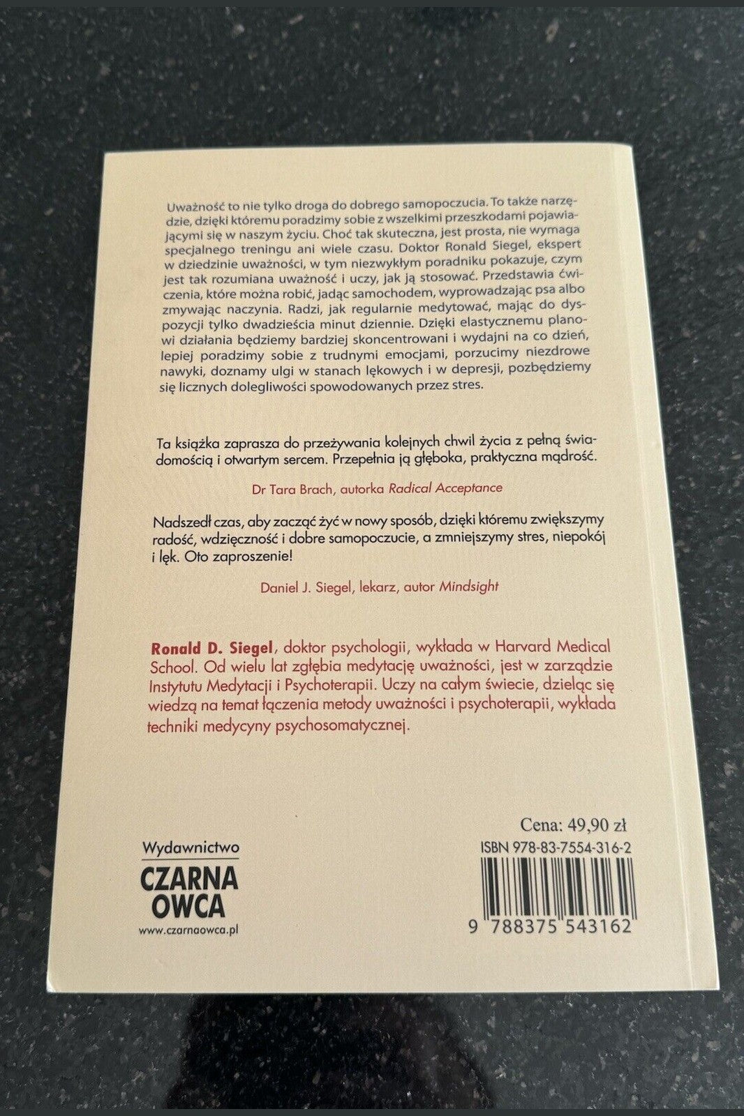 Uważność Trening pokonywania codziennych Uwaznosc SIEGEL #