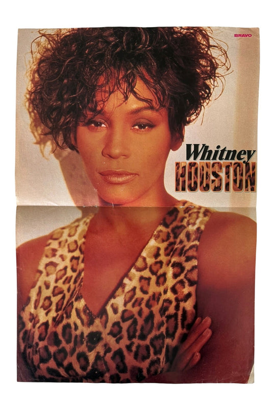 Whitney Houston Medium Sized Old School Poster - RARE