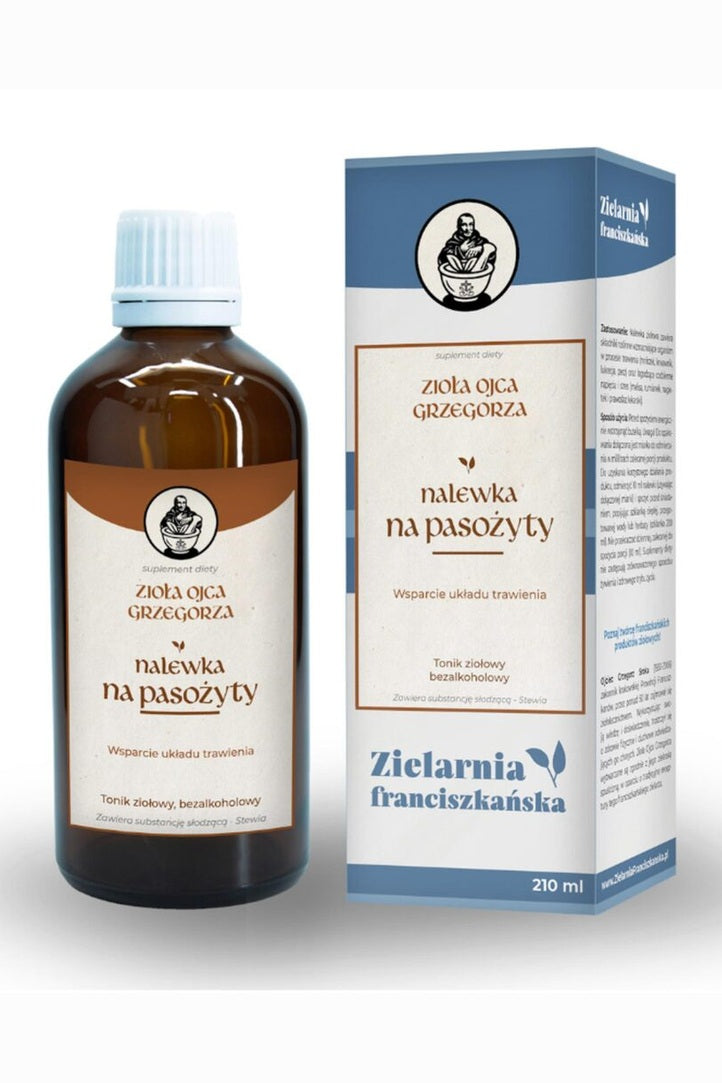 Zioła Ojca Grzegorza Nalewka na Pasożyty 210ml – Father Gregory's Herbs Anti-Parasite Herbal Tincture 210ml