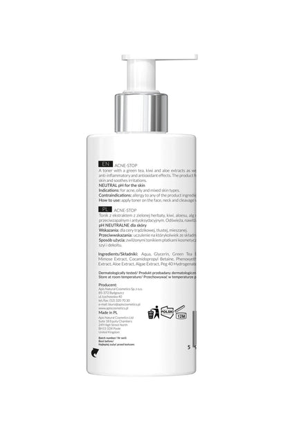 Apis ACNE - STOP Home terApis Antibacterial Cleansing Toner with Green Tea | 300ml - My Health Oasis