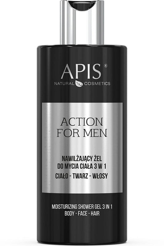 Apis ACTION FOR MEN Moisturising 3 - in - 1 Body Wash Gel | 300ml - My Health Oasis