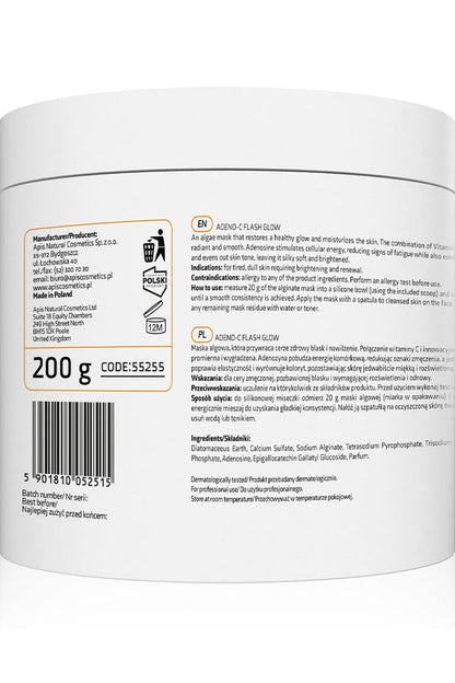 Apis ADENO - C Flash Glow Illuminating Algae Mask | 200g - My Health Oasis