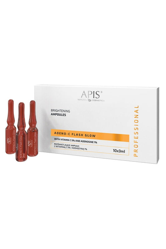Apis ADENO - C Flash Glow Illuminating Face Ampoules | 10x3ml - My Health Oasis