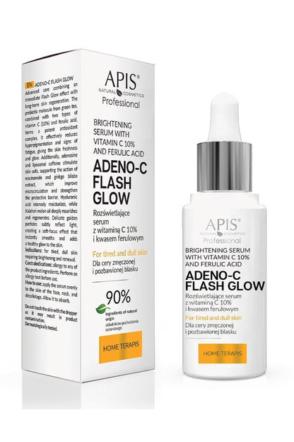 Apis ADENO - C Flash Glow Illuminating Face Serum | 30ml - My Health Oasis