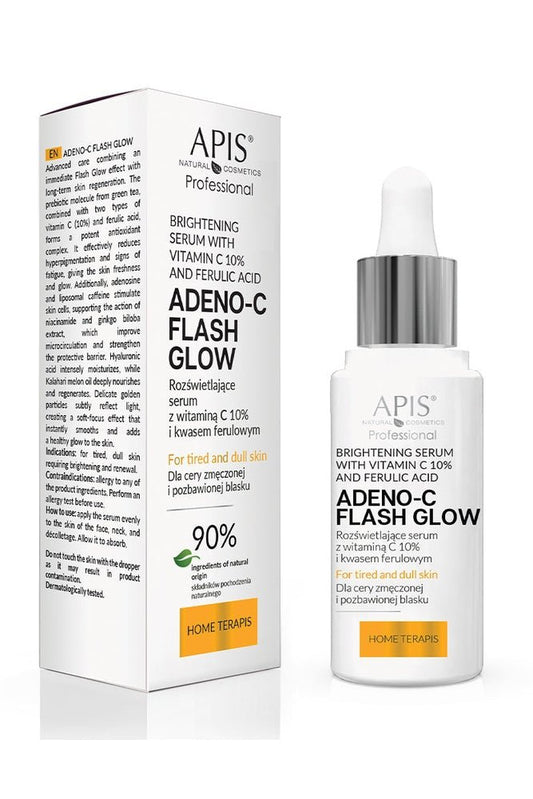 Apis ADENO - C Flash Glow Illuminating Face Serum | 30ml - My Health Oasis