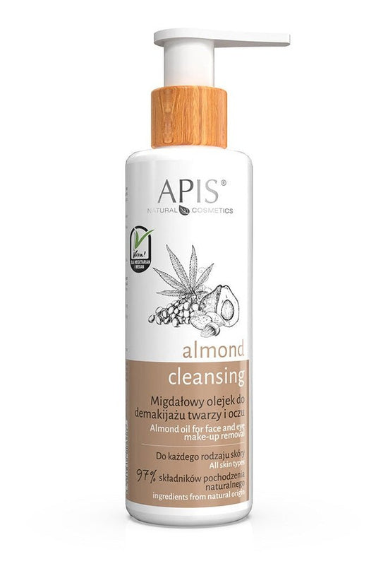 Apis ALMOND CLEANSING – Almond Oil Makeup Remover for Face and Eyes | 150 ml - My Health Oasis