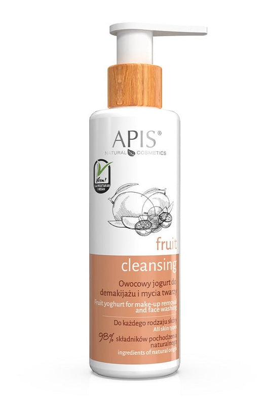 Apis Fruit Cleansing fruit yogurt makeup remover and cleanser – nourishes and hydrates skin | 150ml - My Health Oasis
