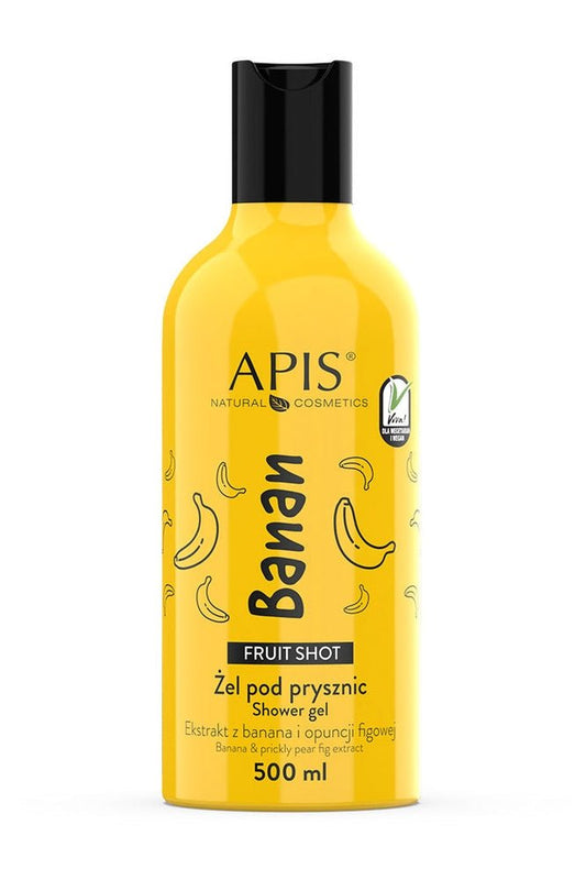 Apis Fruit Shot Banana Shower Gel | 500ml - My Health Oasis