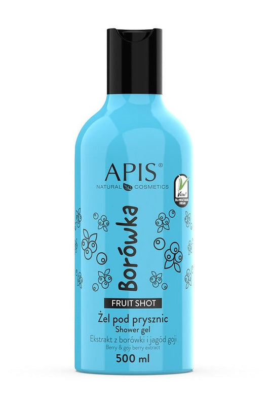 Apis Fruit Shot Blueberry Shower Gel | 500 ml - My Health Oasis