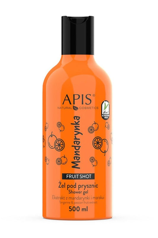 Apis Fruit Shot Mandarin Shower Gel | 500ml - My Health Oasis