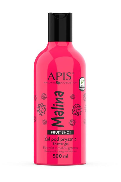 Apis Fruit Shot Raspberry Shower Gel | 500 ml - My Health Oasis