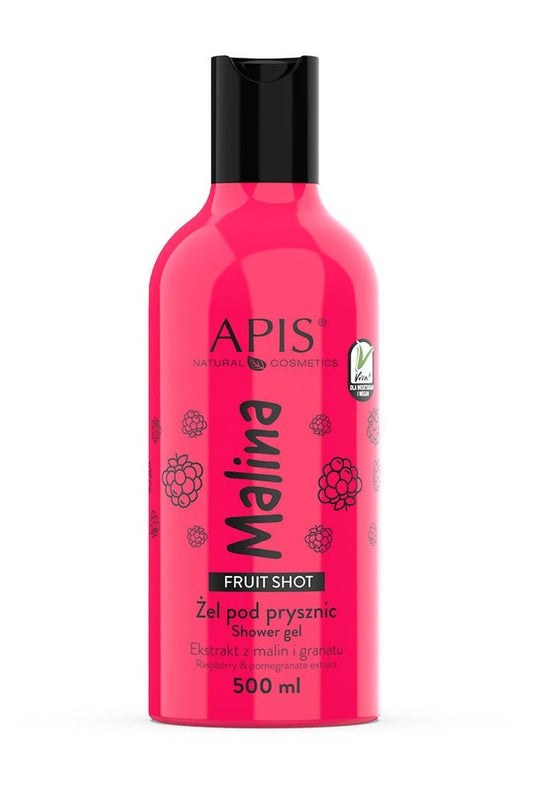 Apis Fruit Shot Raspberry Shower Gel | 500 ml - My Health Oasis