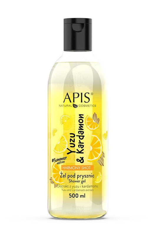 Apis Harmony Shot Yuzu & Cardamom Shower Gel | 500ml - My Health Oasis