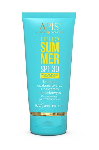 Apis Hello Summer SPF 30 facial sunscreen with cell nectar - protects and nourishes skin | 50ml - My Health Oasis