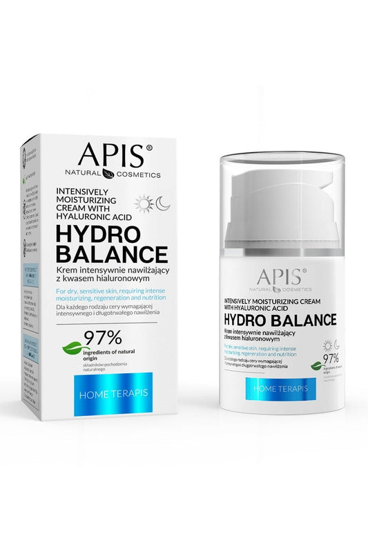 Apis Hydro Balance Home terApis Intensive Moisturising Cream with Hyaluronic Acid | 50ml - My Health Oasis