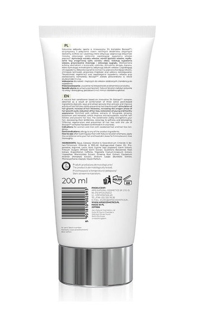 Apis Natural Solution Anti‑Hair Loss Strengthening Conditioner | 200 ml - My Health Oasis