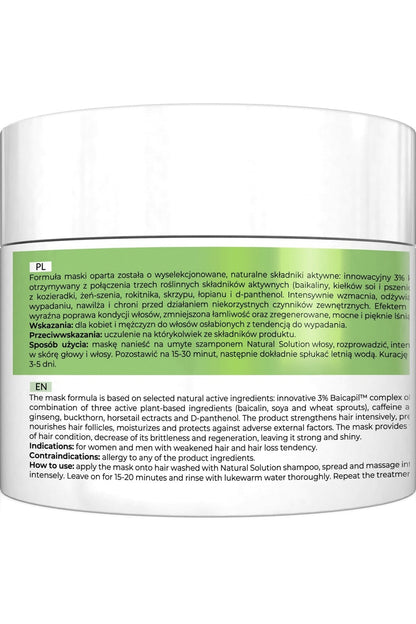 Apis Natural Solution Anti‑Hair Loss Strengthening Mask | 200 ml - My Health Oasis