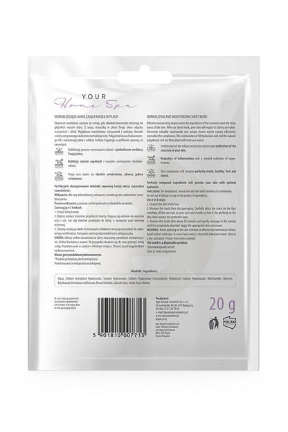 Apis Normalising & Moisturising Sheet Mask | 20 g - My Health Oasis