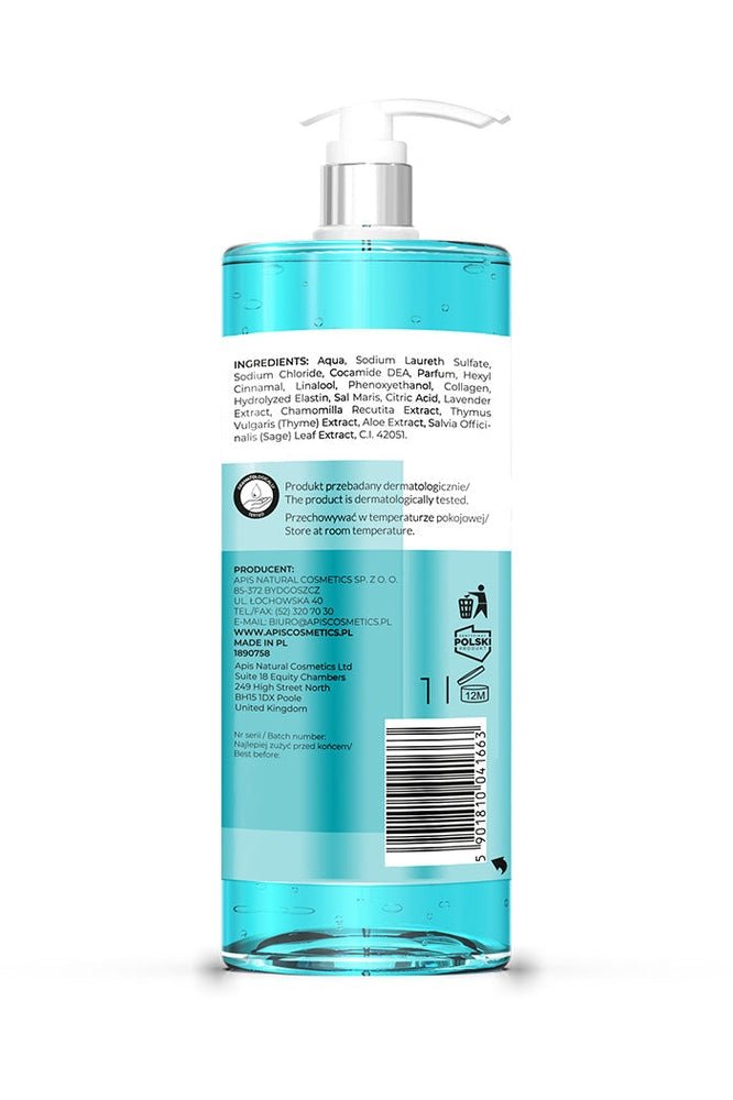 Apis OPTIMA Bath and Shower Gel with Dead Sea Minerals | 1L - My Health Oasis