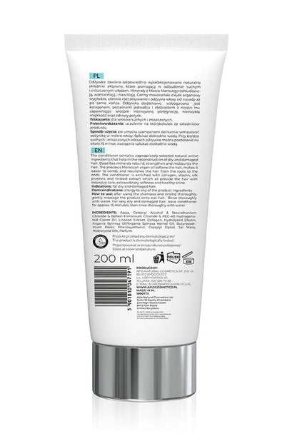 Apis OPTIMA Moisturising Hair Conditioner with Dead Sea Minerals & Argan Oil | 200 ml - My Health Oasis