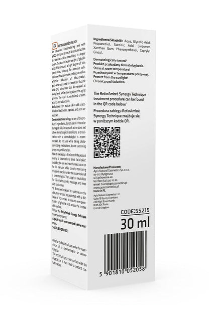Apis Retin - Ambre Synergy Glycolic & Succinic Acid Peel – 15% Glycolic & 2% Succinic | 30ml | Apis Professional Exfoliation - My Health Oasis