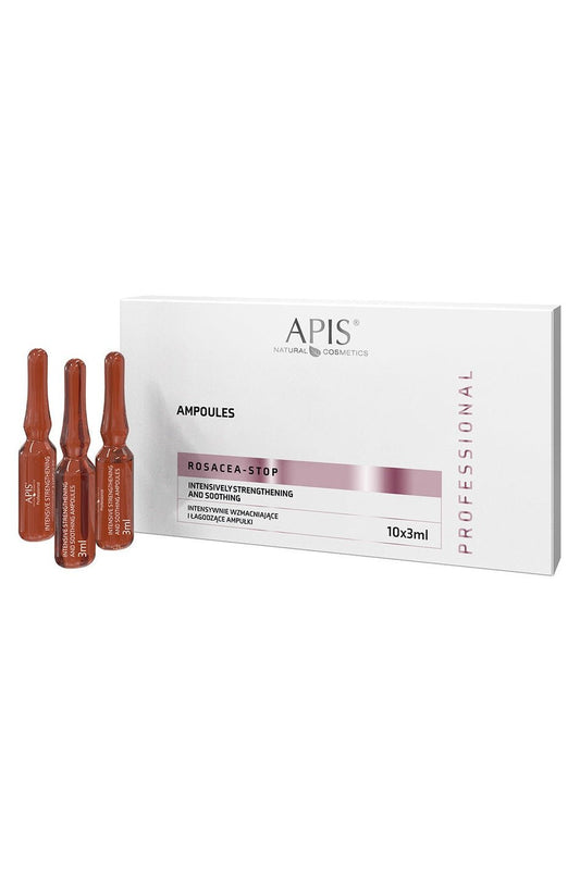 Apis Rosacea - Stop Strengthening & Soothing Ampoules | 10x3ml - My Health Oasis