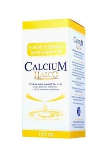 Calcium Hasco – Banana Flavour Calcium Syrup for Adults & Children – 150ml - My Health Oasis