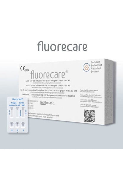 Fluorecare SARS - CoV - 2 & Grypa A/B & RSV Test Kit - My Health Oasis