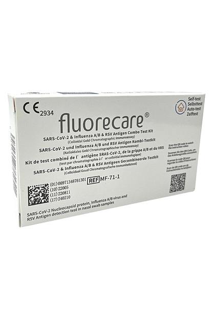 Fluorecare SARS - CoV - 2 & Grypa A/B & RSV Test Kit - My Health Oasis