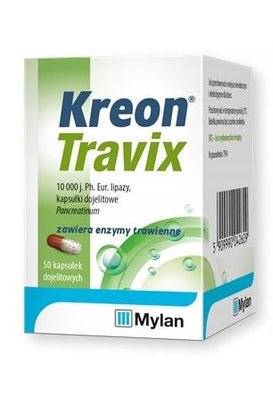 Kreon Travix 10 000j. 50 gastro capsules - My Health Oasis
