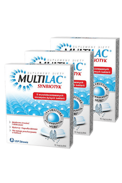 MULTILAC - 10 capsules, Synbiotics - My Health Oasis