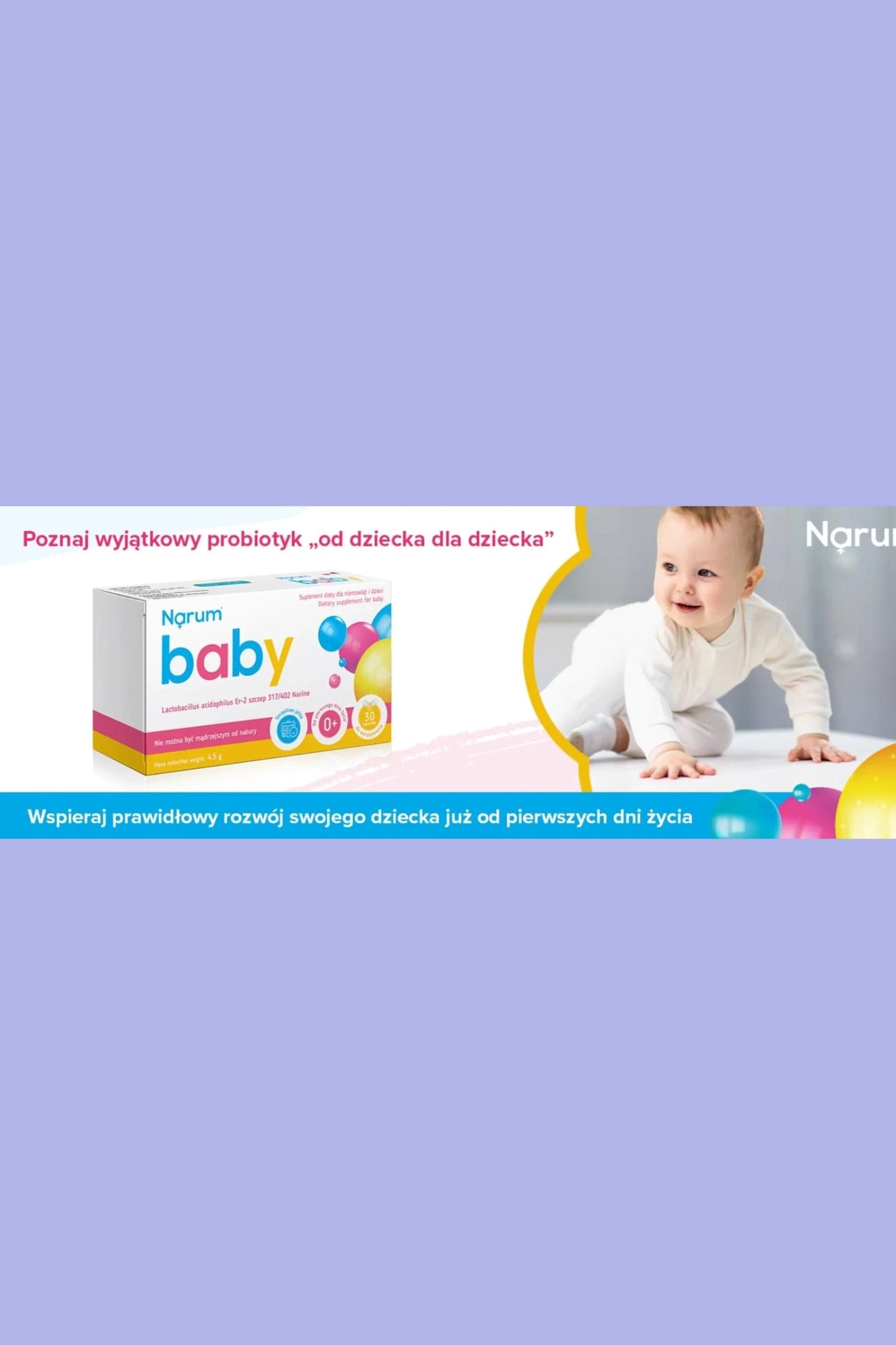 Narum baby Lactobacillus acidophilus - 30 Capsules - My Health Oasis