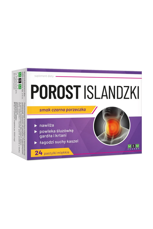 POROST ISLANDZKI - 24 Pastilles - My Health Oasis