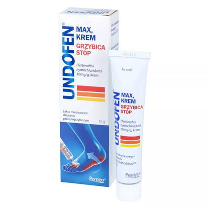 Undofen Max Krem Grzybica Stóp 15g – Undofen Max Cream Athlete's Foot Fungal Treatment 15g