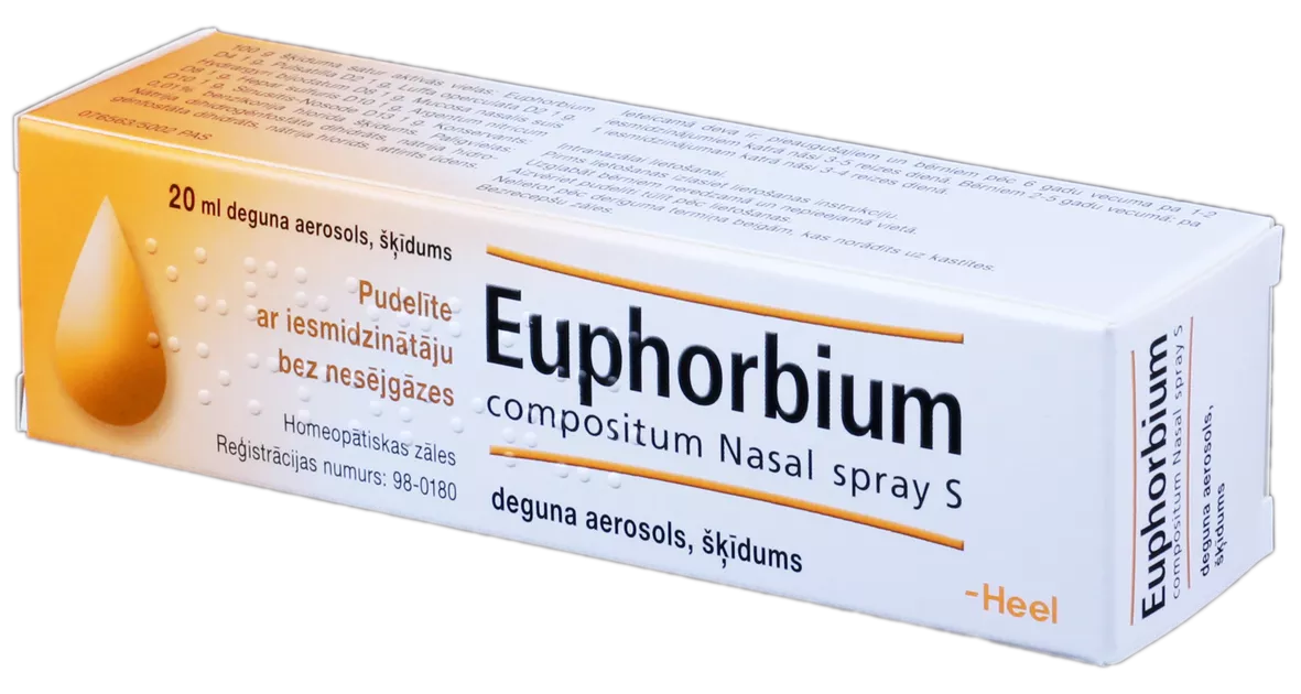 Heel Euphorbium S Aerozol do nosa, roztwór 20ml – Heel Euphorbium S Nasal Spray Solution 20ml