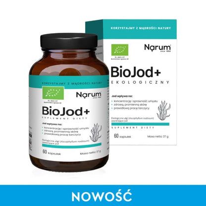 Narum BioJod+ Ekologiczny 60 kapsułek – Narum BioJod+ Organic Iodine 60 Capsules