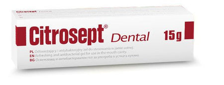 Dental Citrosept Odświeżający i antybakteryjny żel do stosowania w jamie ustnej 15g – Dental Citrosept Refreshing and Antibacterial Oral Gel 15g
