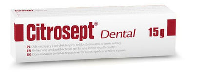 Dental Citrosept Odświeżający i antybakteryjny żel do stosowania w jamie ustnej 15g – Dental Citrosept Refreshing and Antibacterial Oral Gel 15g