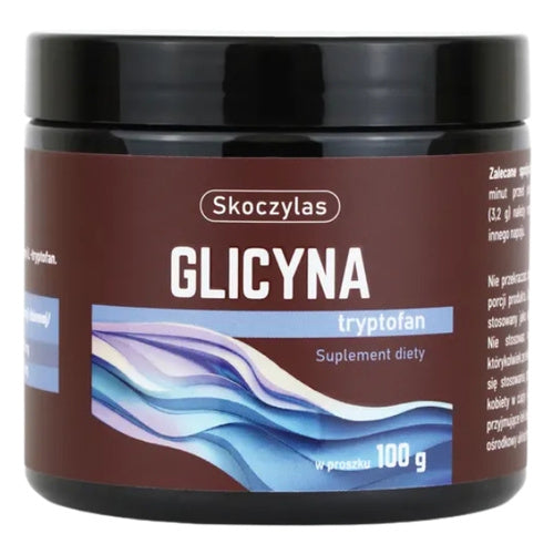 Skoczylas Glicyna Tryptofan Suplement Diety w Proszku 100g – Skoczylas Glycine Tryptophan Dietary Supplement Powder 100g