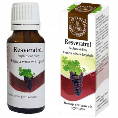 Bonimed Resveratrol Esencja Wina w Kroplach Suplement Diety – Bonimed Resveratrol Wine Essence in Drops Dietary Supplement