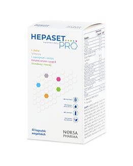 Hepaset Pro Suplement Diety 60 kapsułek wegańskich – Hepaset Pro Dietary Supplement 60 Vegan Capsules