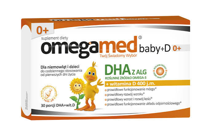 Omegamed Baby+D 0+ DHA z Alg + Witamina D 400 j.m. 60 kapsułek - Expiry 09/2026 – Omegamed Baby+D 0+ DHA from Algae + Vitamin D 400 IU 60 Capsules