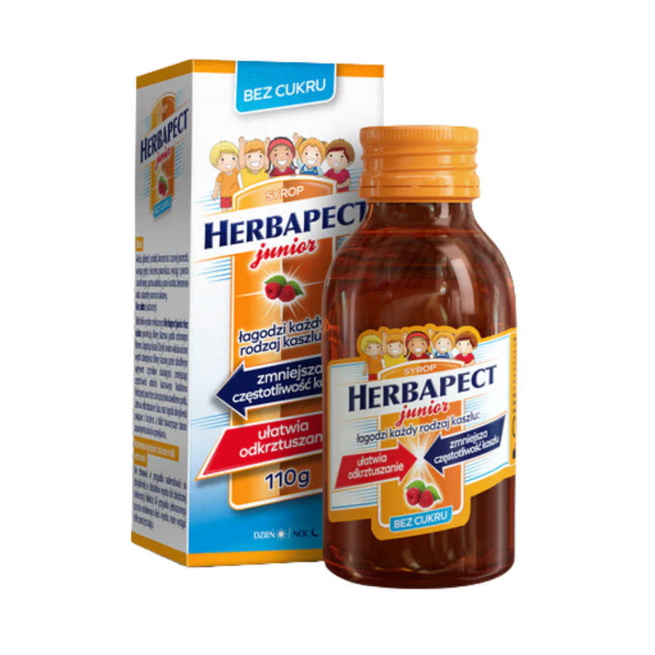 Herbapect Junior Syrop Bez Cukru 110g – Herbapect Junior Sugar-Free Syrup 110g