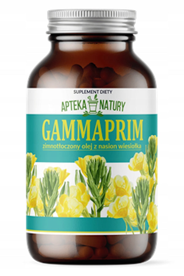 Apteka Natury Gammaprim Zimnotłoczony Olej z Nasion Wiesiołka 90 kapsułek – Apteka Natury Gammaprim Cold-Pressed Evening Primrose Seed Oil 90 Capsules
