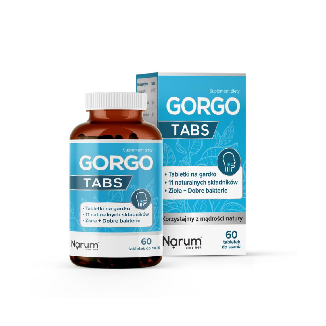 Narum Gorgo Tabs Tabletki na Gardło 60 Tabletek do Ssania – Narum Gorgo Tabs Throat Lozenges 60 Tablets
