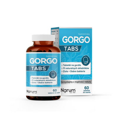 Narum Gorgo Tabs Tabletki na Gardło 60 Tabletek do Ssania – Narum Gorgo Tabs Throat Lozenges 60 Tablets