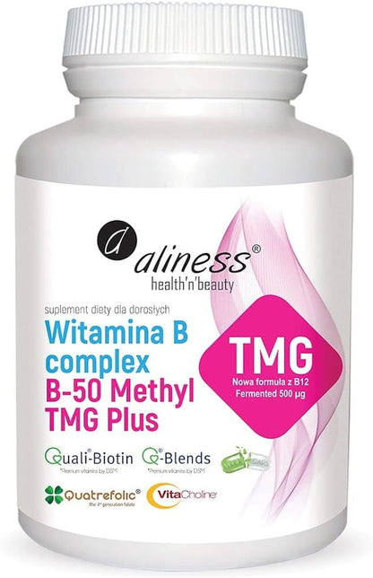 Aliness Witamina B complex B-50 Methyl TMG Plus – Aliness Vitamin B Complex B-50 Methyl TMG Plus